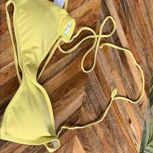 Yellow RVCA bikini top